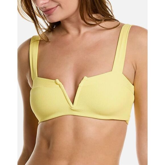 New. L*SPACE yellow bikini top. Large. Retails $99 - Picture 2 of 11